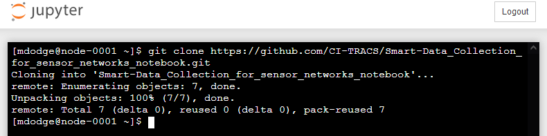Cloned the Tapis Jupyter Repository